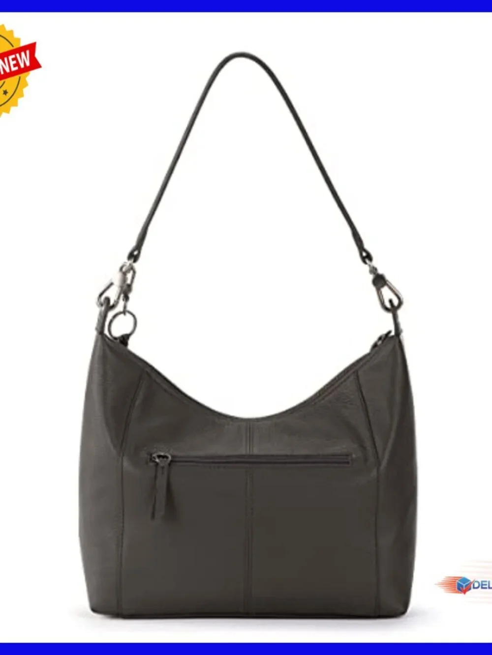 Leather Hobo Shoulder Bag with Multiple Pockets for Everyday Travel